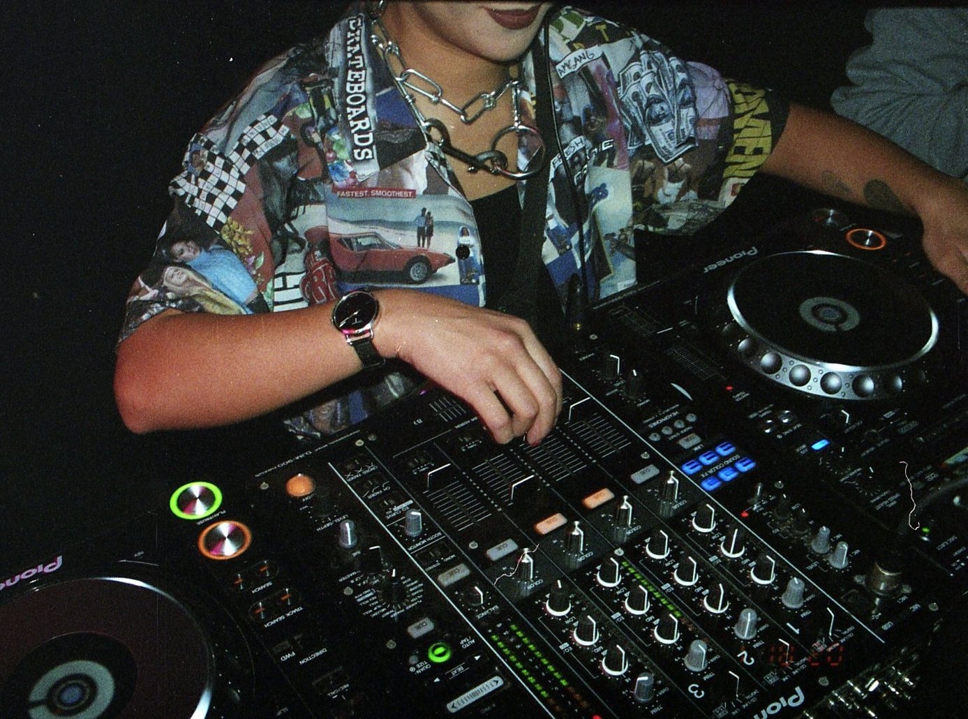 DJ on decks