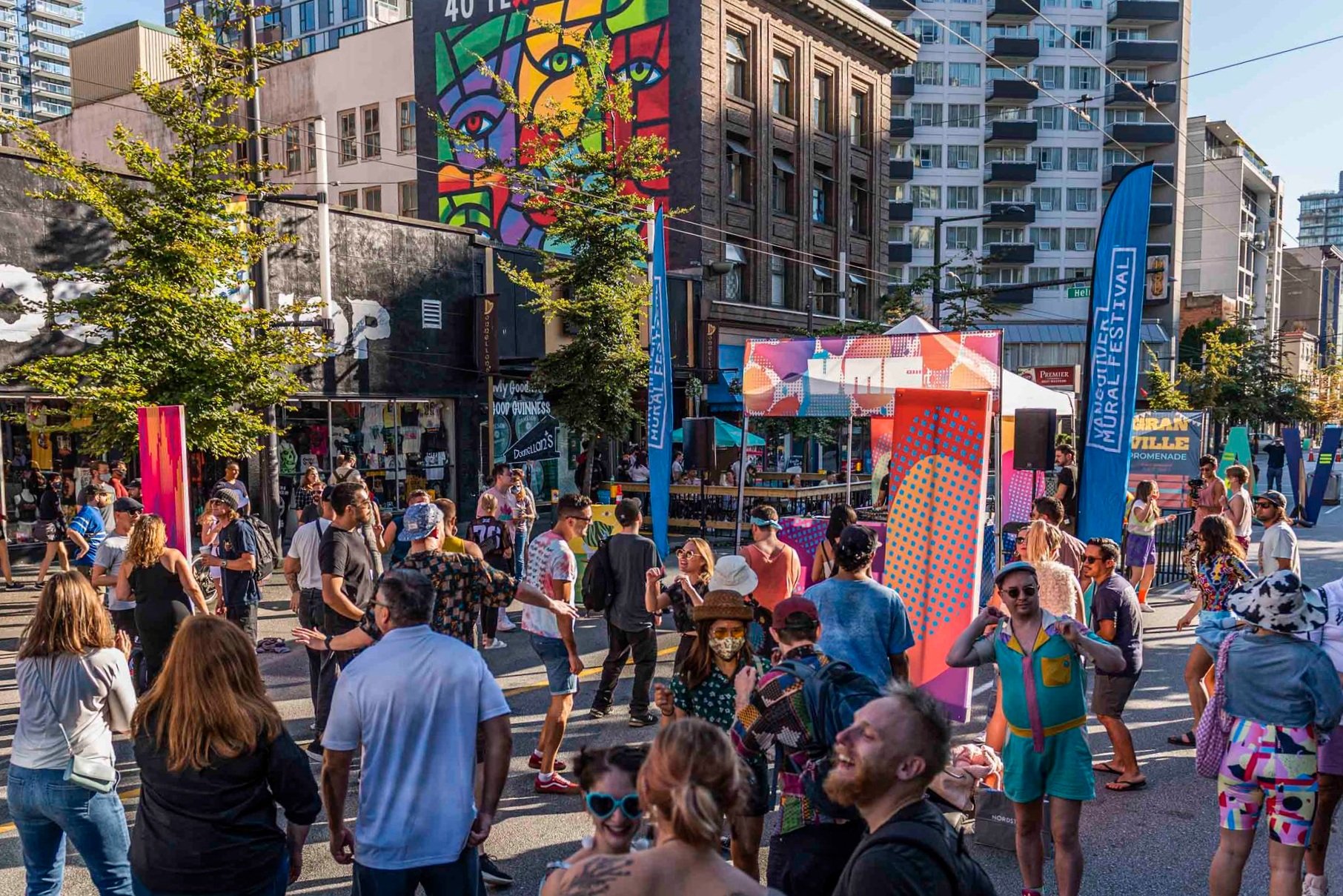 Vancouver Mural Festival Street Party @ Granville Promenade
